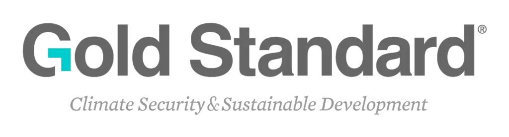 Logo of Gold Standard, the United Nations' carbon emissions compensation project in marketing