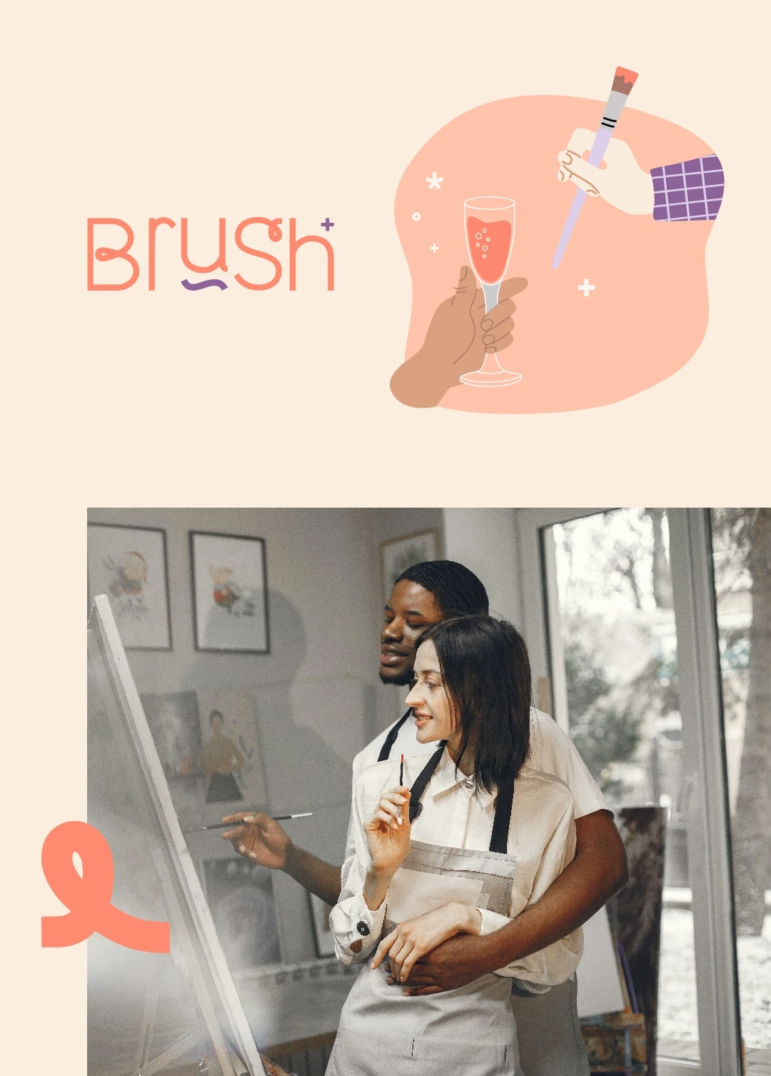 Logo und Bild von Brush, einem Marketingprojekt, das von Komsulting für sie erstellt wurde.