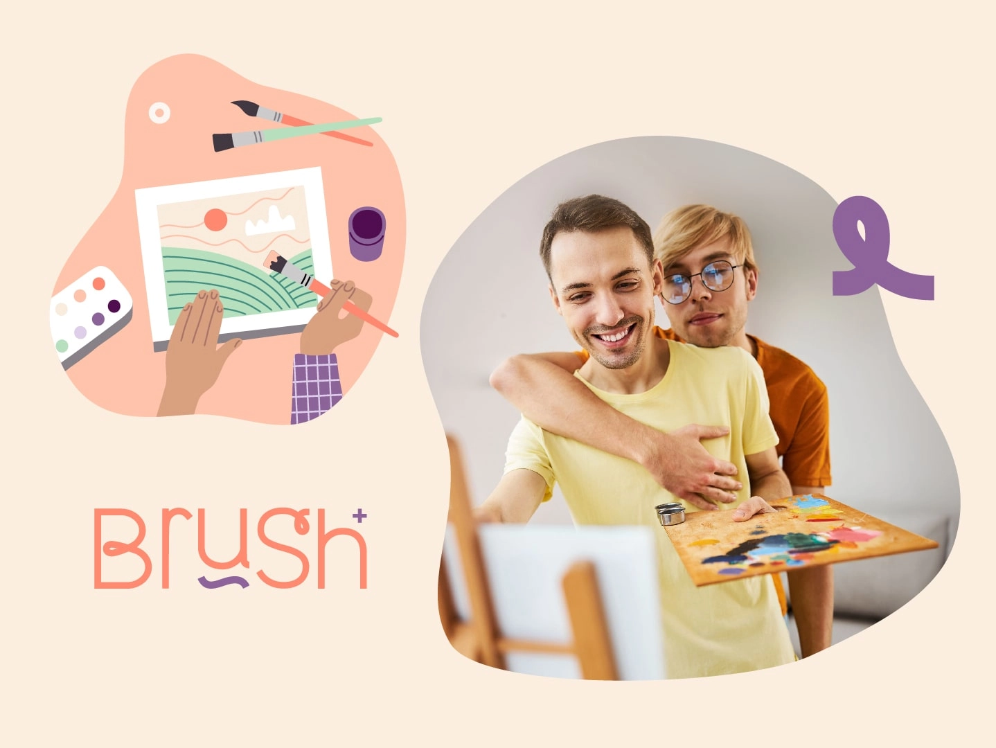 Logo and image of Brush, a marketing project created by Komsulting for the self-employed Anna Kniaz.