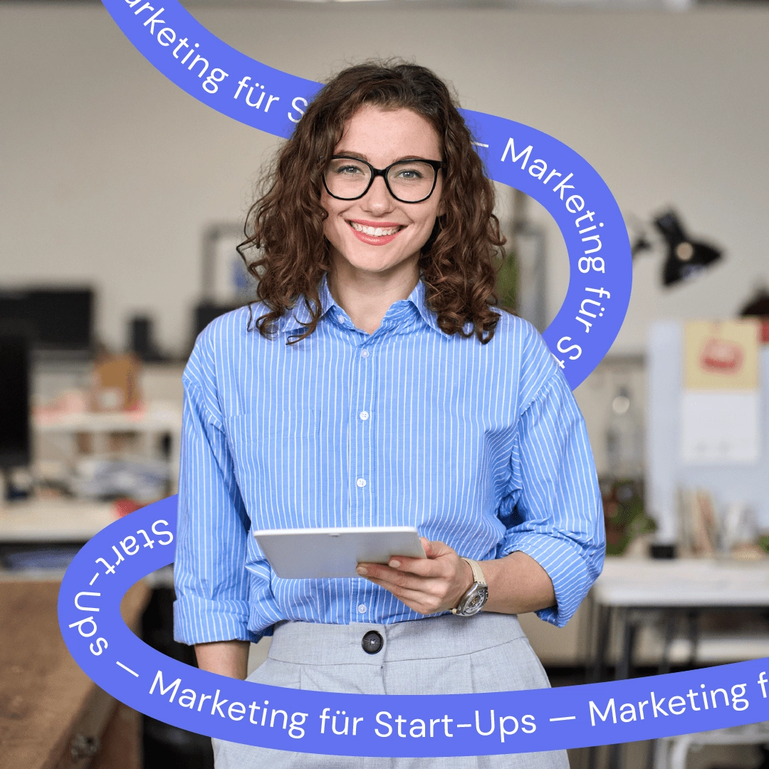 Start-Up Marketing Managerin, die sich Gedanken über ihre Growth Strategie macht