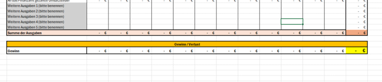Automatische Excel EKS Vorlage Anrechnung